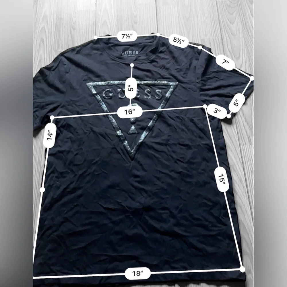 GUESS Men’s Black Short Sleeve T-Shirt - Picture 5 of 7